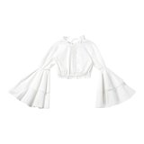 【365days色っぽ】動くたびに袖がはためく、ドラマティックな白ブラウス