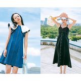 【夏こそ映えるデニムワンピ】カジュアル×可愛いって無敵説！ほどよいラフさで抜け感を