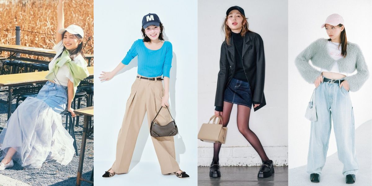 品質保証 GWのお出かけやデートに！2025年春夏キャップコーデ♡黒や白 レディースウェア