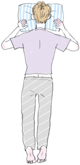 うつぶせタイプな彼は…