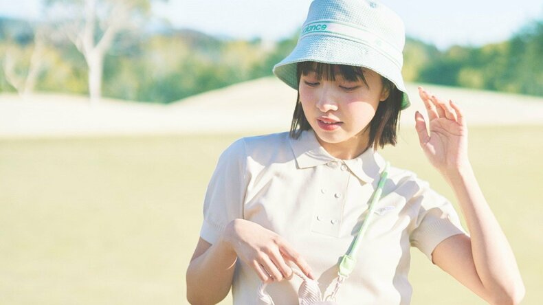 【ar golf】ニュアンスカラーでゴルフ場イチバンの透明感を♡　普段着でもアリなベージュコーデが色っぽかわいい