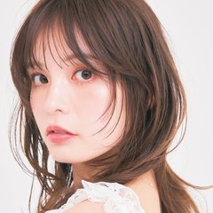 【ロング】くびれ感のあるウルフなら小顔も色っぽさも思いのまま♥