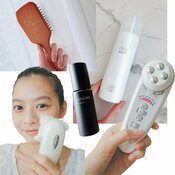 佐藤栞里・松木育未の小顔の秘密は？「両手で掴んで、頭皮ごと髪を引っ張っています」デイリーケアをネホハホ♡