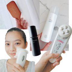 佐藤栞里・松木育未の小顔の秘密は？「両手で掴んで、頭皮ごと髪を引っ張っています」デイリーケアをネホハホ♡