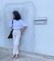 【UNIQLO￥3,990】夏カジュの強い味方♡ハイライズ白デニムの着こなし