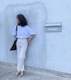 【UNIQLO￥3,990】夏カジュの強い味方♡ハイライズ白デニムの着こなし