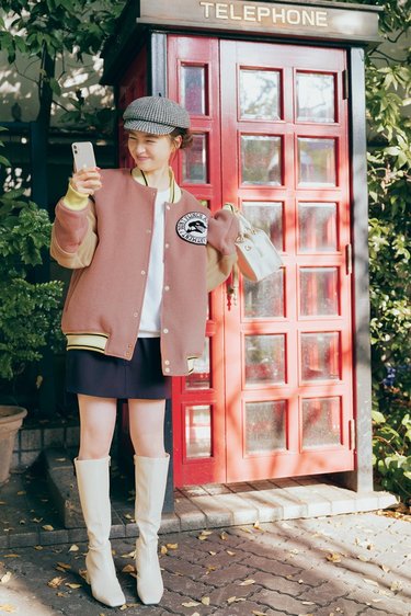 画像 写真 遊び心と上品さがポイント 上西星来のバレンタインデート服 Arweb アールウェブ 大好きな人にモテるための髪型 メイク ファッション情報満載