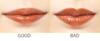 ブラウンリップのいい例、悪い例