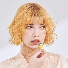 【ボブ】鮮やかなイエローで春気分を先取り