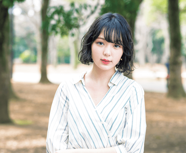 柔らかに揺れるガーリーボブは 好感度抜群