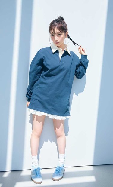 与田祐希さん×arイイ女コーデ特集【2025最新】デニム・adidasガゼル
