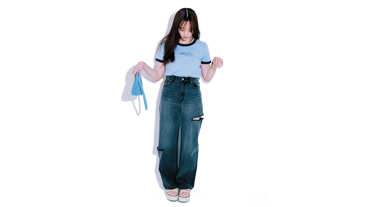ガニー GANNI Tシャツ 森香澄さん着用 森香澄さん着用！デニムに合う