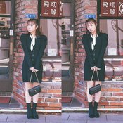 甘めデートコーデが可愛すぎ♡齊藤京子が着こなす【ブーツ×ワンピコーデ】