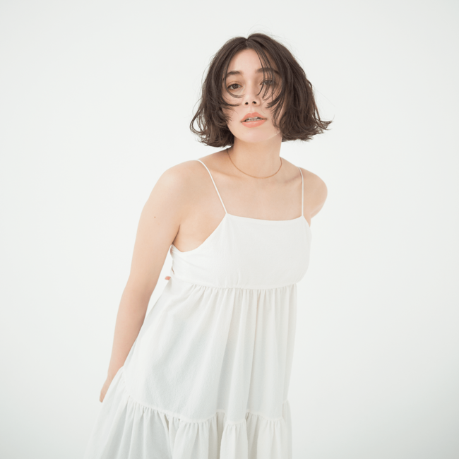 【ボブ】重めボブなのに潔い！　うなじと首筋見せで魅了