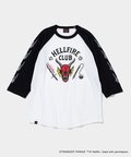 NETFLIX「ストレンジャー・シングス 未知の世界」 HELLFIRE CLUB RAGLAN SLEEVE TEE ￥8,800