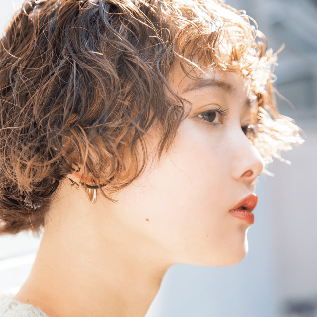 【ボブ】大胆不敵なネアカパーマで個性を発揮