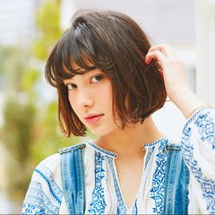 クール感を引き算したゆるモードショートボブ