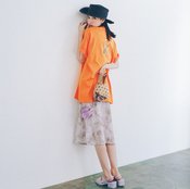 女っぽキャミワンピの華奢感をあえて封印！【カジュアルコーデ】が激アツ♡