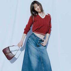 本田翼「自然にくびれが出る感じが好き」さりげなく可愛い彼女っぽ♡【デニスカコーデ】