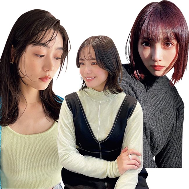 「髪型変えて、小顔に見せるには？」フェザーカットがトレンド♡【顔タイプ別・小顔ヘアポイント】