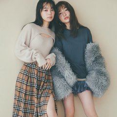 こなれ感のコツは「黒を極力取り入れない」こと♡上西星来と上國料萌衣が着こなす【ニュアンスカラーコーデ】