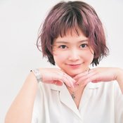 【ボブ】視線を上げて小顔感を出したザクザク可愛いミニボブ