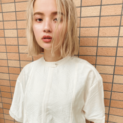 【ボブ】ドライな質感も計算済み♡ ハンサムすぎるパッツンボブ