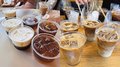日本ではあまり見ないクリームたっぷりのコーヒー♡