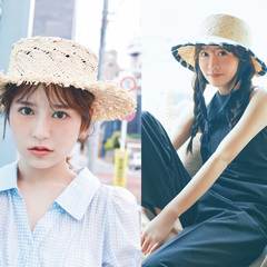 FRUITS ZIPPER・櫻井優衣&月足天音、夏の主役感が止まらない♡即今っぽ顔になれる【麦わら帽子コーデ】2選