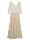 ニットのドッキングワンピース¥14,500