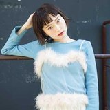 今っぽワイドバングを最大限引き立てるなら【暗めモノトーンカラー】のミニボブ