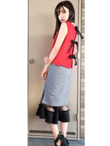 背中だからできる！特大リボンを愛でるコーデ