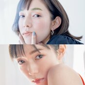 佐藤栞里、垢抜けカラー眉に挑戦!ピンクの”うぶ眉”/グリーンの”しゃれ眉”、あなたはどっちがお好み?♡【アイブロウの洒脱色】2選