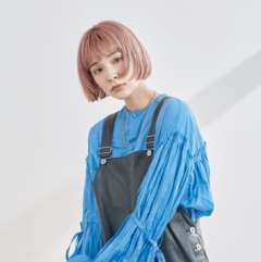 【ボブ】ぱっつん×甘色で可愛くモードな垢抜けヘアに