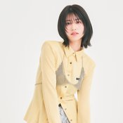 【ボブ】頬にかかるシャープな毛束でフェイスラインがすっきり