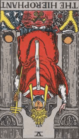 THE HIEROPHANT(REVERSE POSITON)