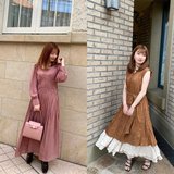 「子供っぽくならない絶妙な大人ピンク♡」小嶋陽菜プロデュース”Her lip to”の【おすすめ秋色ワンピ】2選