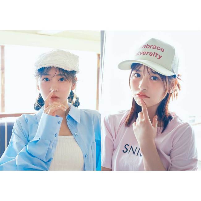 「カジュアルにいく？それともトレンド志向？」FRUITS ZIPPER・櫻井優衣＆月足天音が着こなす【ハンチング＆キャップ】コーデ