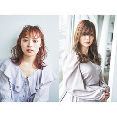 オトナピンクで春めきミディ・愛されエモウェーブ【春めきhair／2選】