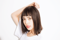 パッツンラインのショートバングが 自分らしい！