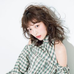 【ミディアム】カールアイロンの醍醐味♡くるんくるんカールで愛されミディに