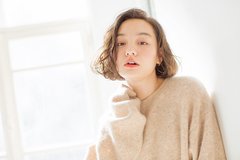 しっとり、なのに軽ふわ♥触りたくなるレディなボブ