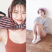 １枚で映画の主人公気分♡白石聖が着こなす『PETIT BATEAU』のルーム＆ワンマイルウエアに誰もが虜に！