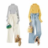 【ぴたタートルを野暮ったくしない】スタイルアップ力抜群♡大人のタートルコーデ3選