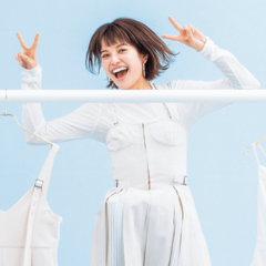 ワンピ一枚でこんなに春っぽくオシャレに見えるんだ♡　春に映える、全身白なアイテム４