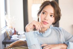 大人っぽ面長さんをアイメイクであどけな可愛くイメチェン❤