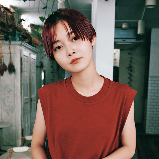 【ショート】ハンサムショート×ピンクでツンデレ可愛いヘアに