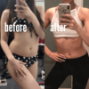 ←ダイエット前　ダイエット後→