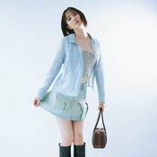 本田翼「太ももカバーを叶えます」美脚見えするポイントって？女性らしさを引き出す【プリプリデニムコーデ】