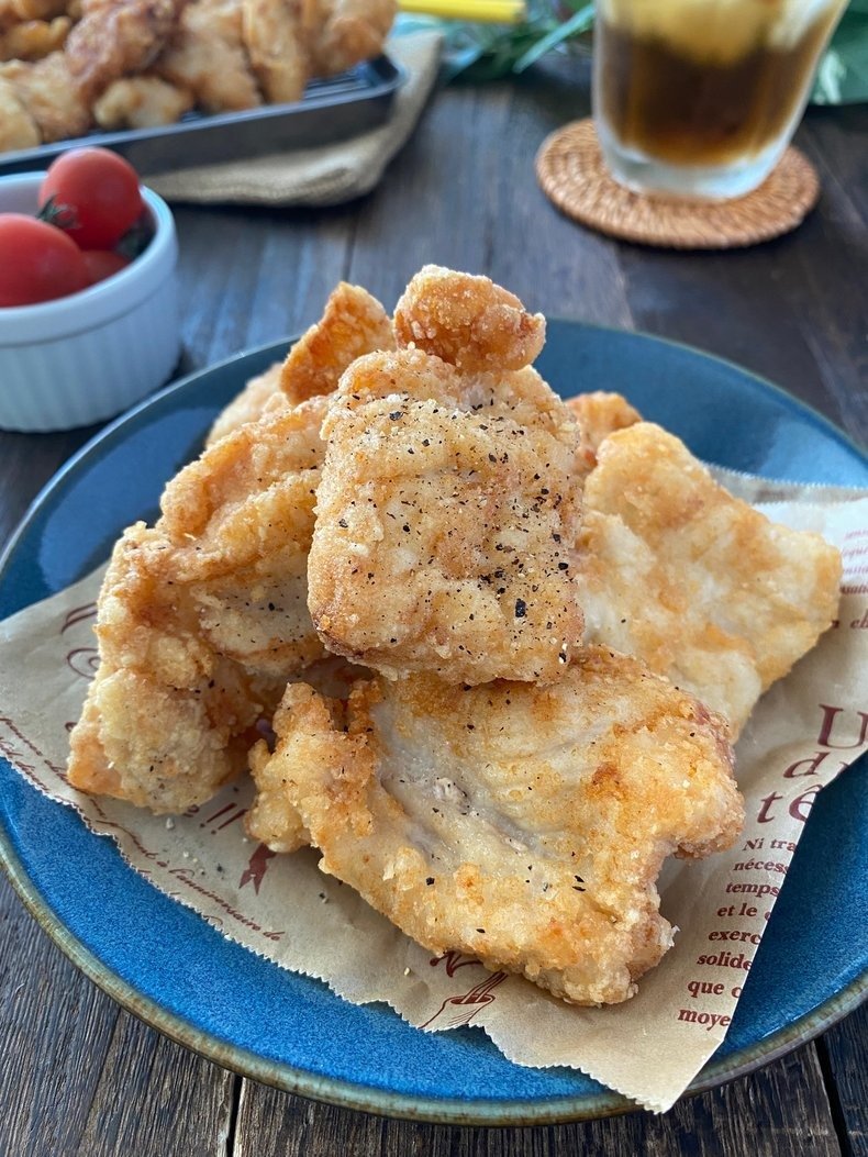 節約レシピ③「やみつきうま塩フライドチキン」コスパ最強でおもてなしにぴったり♡